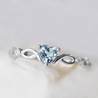 Delicati anelli a forma di cuore con zirconia cubica per donne, squisiti