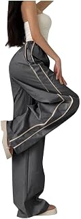ORANDESIGNE Pantaloni da paracadute da donna, Y2k, pantaloni da paracadutismo Y2K, pantaloni da paracadute, pantaloni vintage da donna