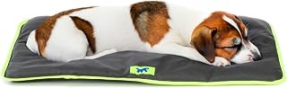 Ferplast Dog & Cat Mat - Washable Dog Bed - Waterproof & Scratchproof - Soft Mat for Cars, Kennels & Baskets - Jolly - 65 x 48 CM, SM, BLACK