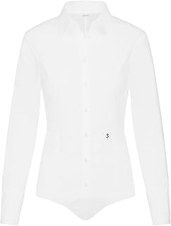 Seidensticker Women's Blouse - Shirt Blouse - Body Blouse - Non-Iron - Slim fit - Long Sleeve - Plain - Stretch
