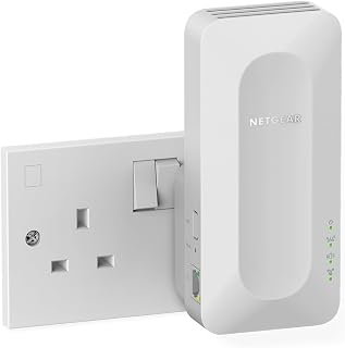 NETGEAR Nighthawk WiFi 6 Extender EAX17, Adds up to 1,200 sq ft, 3 Gbps | WiFi Booster Range Extender, Easy Set Up, 20 devices, Works with any Router, 1G Ethernet Port, Dual Band, AX3000