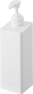 Yamazaki(山崎実業) Ample Detergent Dispenser, Magnet, White, W 2.8 x D 3.1 x H 9.8 inches (7 x 8 x 25 cm), Tower Type, Floating Storage, Refill Bottle, Shampoo Bottle, 1532