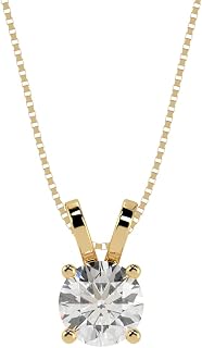 Houston Diamond District 1-10 Carat Lab Grown Solitaire Pendant