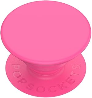PopSockets Adhesive Phone Grip, Holder- Neon Pink | Anti-Drop, Kickstand, Secure Comfortable Hold, Hot, Pink, Phone & Electronics Accessory