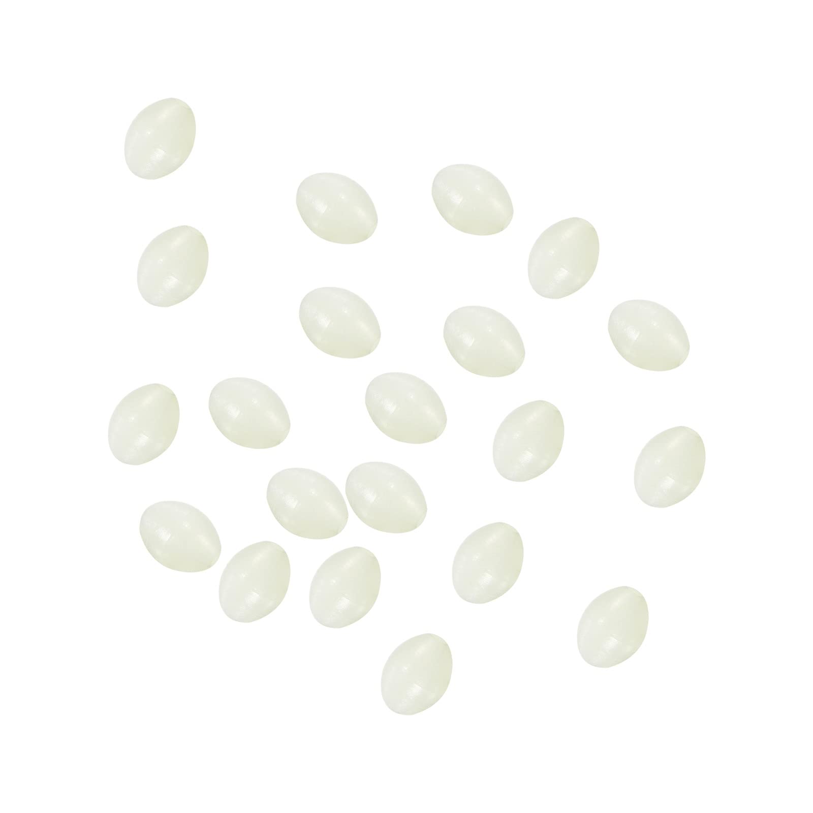 5x4mm Luminous Fishing Beads, 200 Pieces Soft Plastic Glow Fishing Bait Eggs Rig