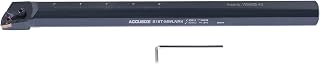 Accusize 1" x 12" OAL RH S-MWLN Heavy-Duty Boring Bar, 0028-1970 | Right Hand, 1" Shank, 12" OAL, 1-1/4" Min Bore, WNMG43 Carbide Insert, Oxide Body