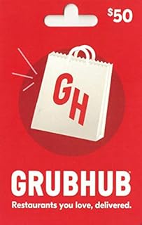 Grubhub Physical Gift Card | Traditional - $50