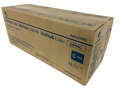 Genuine OEM Konica Minolta IUP24C (A95X0HD) Imaging Unit, Cyan 50K Yield Bizhub 