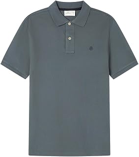 SPRINGFIELD Basic SS Regular Polo with Tree Embroidery. 100% bci Cotton Polo Men