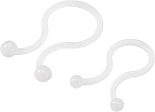 30pcs 10mm x 20pcs 14mm Nylon Reusable Twist Tie Cable Clips White