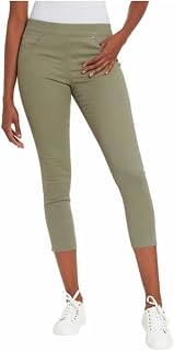 Gloria Vanderbilt Women's Pull-On Crop Pant (Sage Meadows, 16)