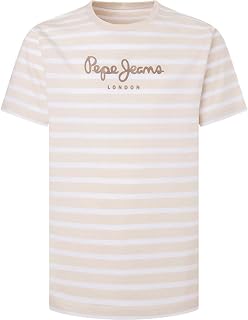 Pepe Jeans Herren Striped Eggo T-Shirt (1er Pack)