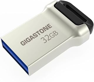 GIGASTONE 32GB Nano USB 3.2 Flash Drive, Ultra Compact Metal Design, Up to 120MB/s