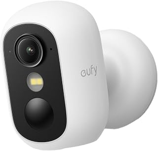 eufy Security Camera Outdoor Wireless,eufyCam C35,Outdoor and Indoor Camera | Magnetic Mount,Colour Night Vision,No Monthly Fee,IP67, Solar Panel Compatible,Facial Recognition,White