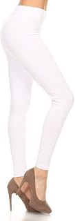 Leggings Depot Women's High Waisted Cotton Leggings - Soft Breathable - Full Length, Capri, Knee, Yoga - XS-5X