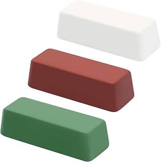 SCOTTCHEN Mini Buffing Polishing Cutting Compounds 4 Oz. Kit - Green Fine/White Medium/Red Coarse - 3 Pack
