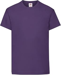 Fruit of the Loom Boy's Valueweight T Kids T-Shirt (Pack of 2)