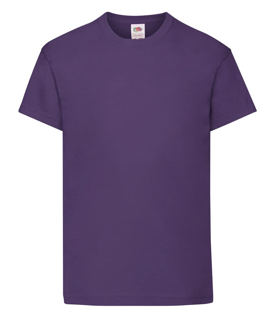 Fruit of the Loom Boy's Valueweight T Kids T-Shirt (Pack of 2)