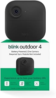 Blink Outdoor 4 – Wireless smart security camera, two-year battery life, two-way talk. Required Sync Module not included – Add-on camera