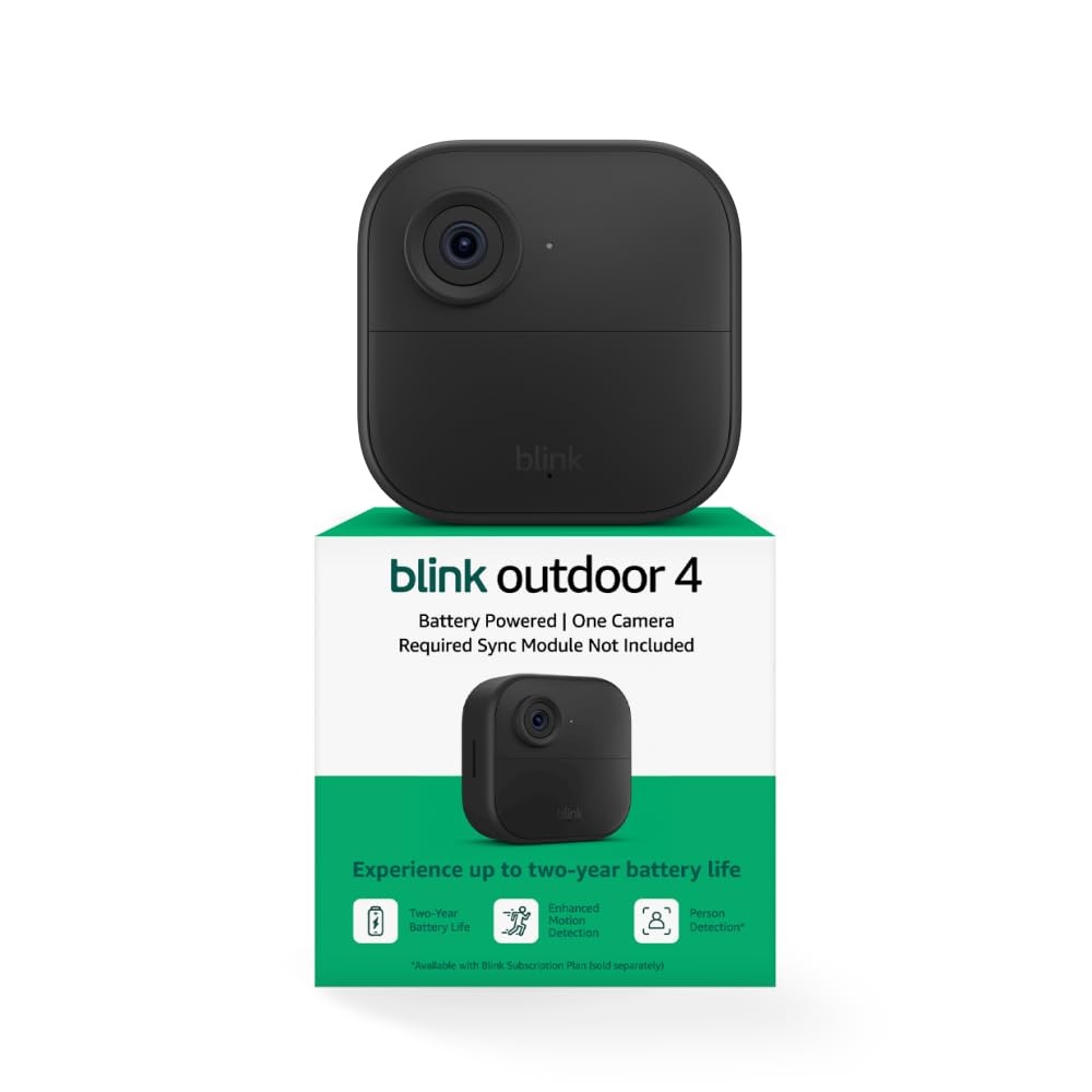 Blink Outdoor 4 – Wireless smart security camera, two-year battery life, two-way