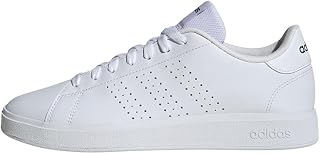 adidas Men's Advantage Base 2.0 Shoes, Cloud White/Collegiate Green, 44 EU