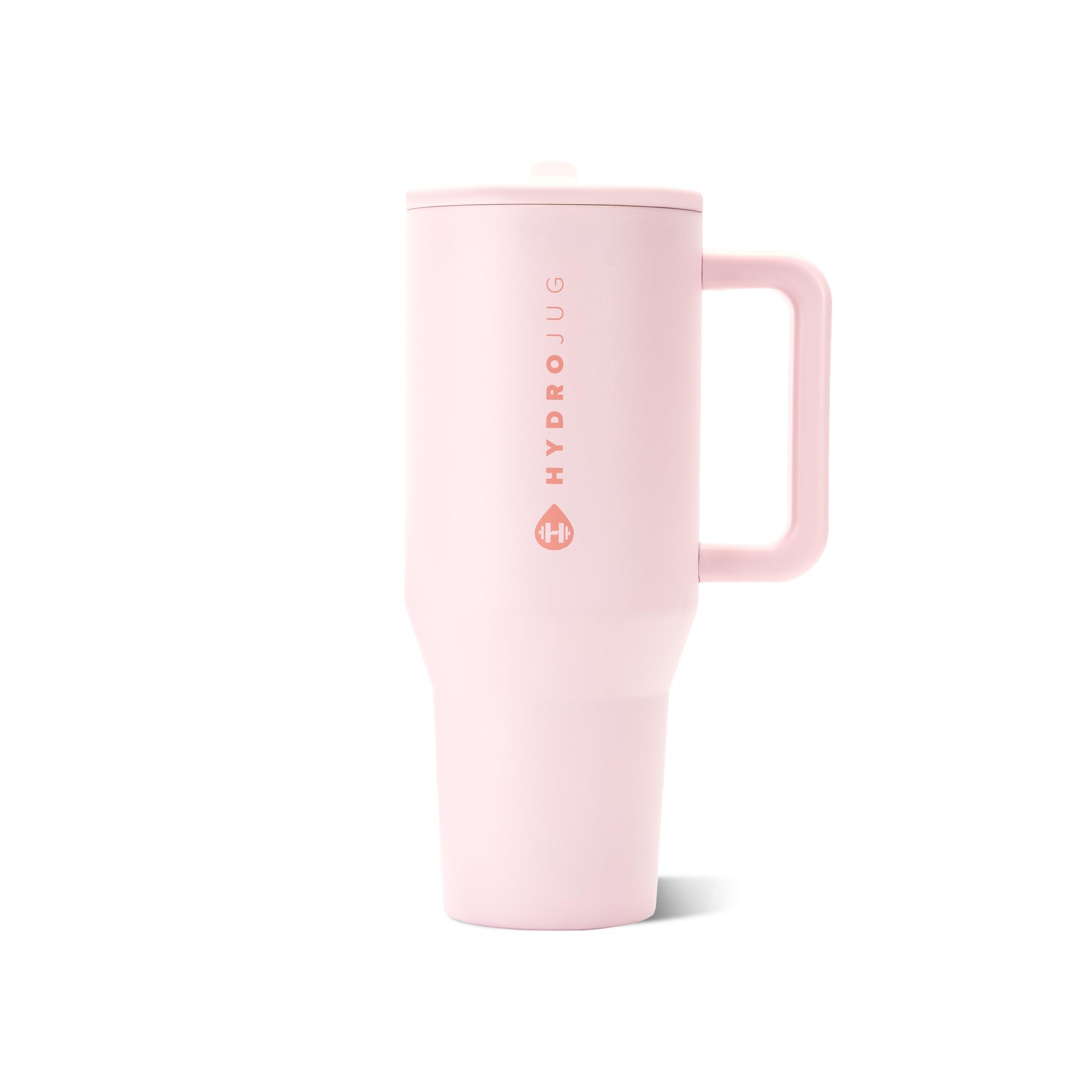 HydroJug Traveler 40oz, Insulated Water Bottle with Handle, Pink Sand | Triple w