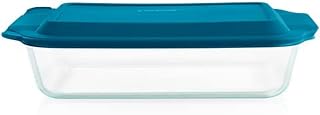 Pyrex Deep (9x13") Glass Baking Dish with Lid, Deep Casserole Dish | Preheated oven, freezer & microwave safe