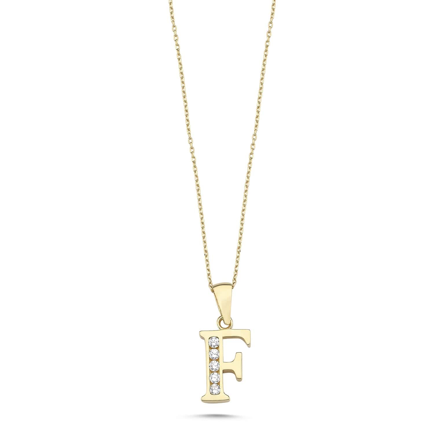 Wish Carat 100% 14k Real Gold Necklace for Women with Zirconia Diamond | Dainty 