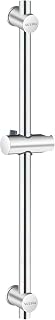 Vista 26 Inch Bathroom Shower Rod SUS304 Stainless Steel Adjustable Wall Mounted Shower Rail Brushed Silver