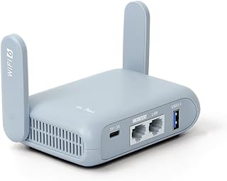 GL.iNet GL-MT3000 Beryl AX Wi-Fi 6 Travel Router, 2.5G WAN, VPN, OpenWrt | Wi-Fi 6 dual band 574Mbps 2.4GHz plus 2402Mbps 5GHz, 2.5G WAN, gigabit LAN, USB 3.0