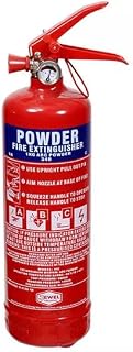 Jewel Fire Group 1KG ABC Powder Fire Extinguisher - Compact Class A B C Protection for Home, Vehicle, Garage, Caravan and Workshop