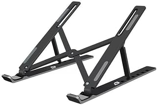 Ergonomic Adjustable Laptop Stand, Triangular Design with Upgraded Cooling and Stable Stand, Portable Aluminum Laptop Riser for 10-16 Laptops