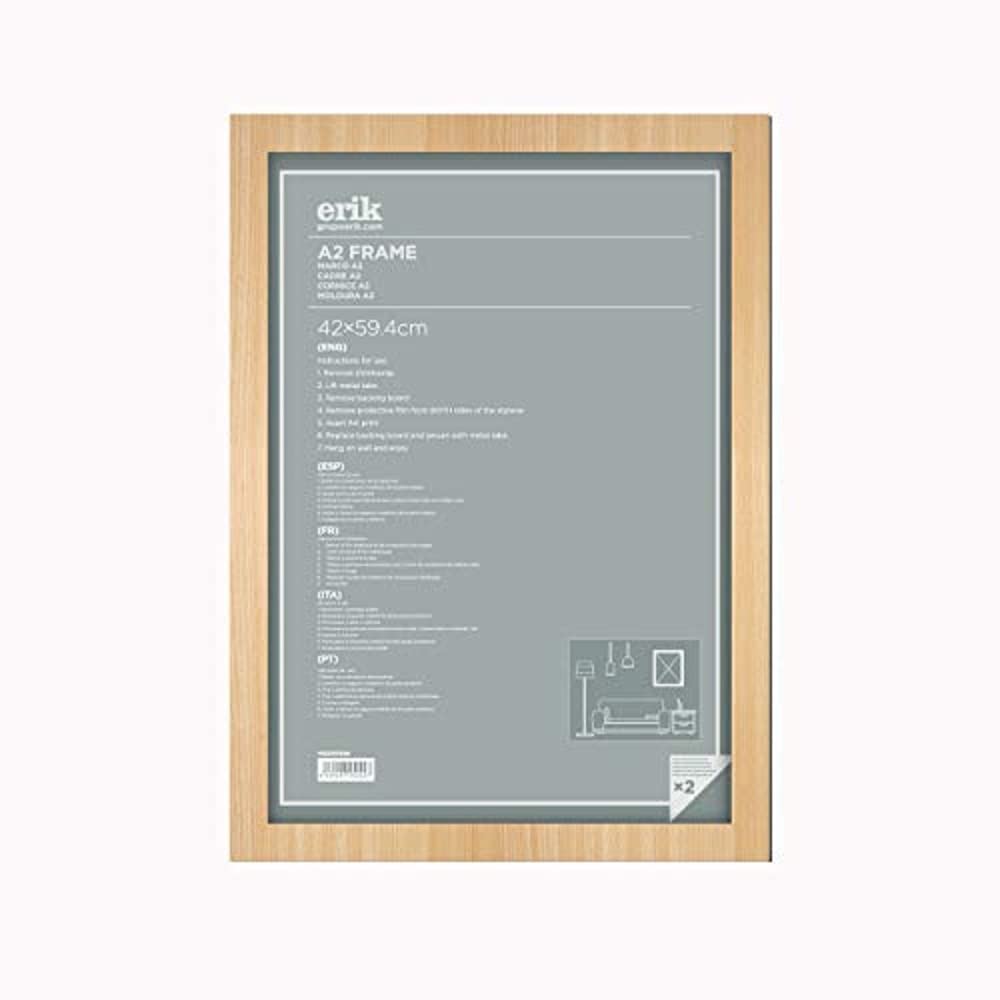 Grupo Erik Picture Frame 42 x 59.4 cm Beech Frame Made of MDF Wood