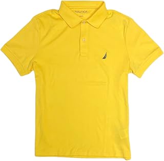 Nautica Mens Slim Fit Short Sleeve Solid Soft Cotton Polo Shirt