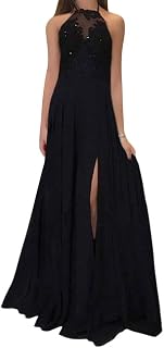 Onsoyours Women's Retro Lace Sleeveless Chiffon Dress, Fashion Plain Wrap Dress, Bridesmaid Dresses, Cocktail Dress, Party Dress, Maxi Dress, Evening Dresses, Prom Dress