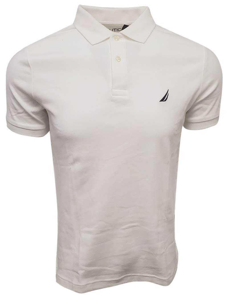 Nautica Classic Fit Short Sleeve Solid Soft Cotton Polo Shirt for Men