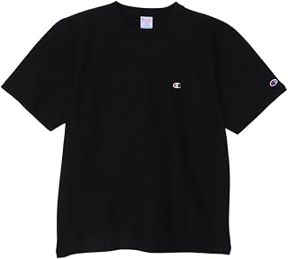 Champion REVERS WEAVE(R) C3-Z320/C3-T330 Men's T-Shirt, Short Sleeve, Round Neck, 100% Cotton, 9.4 oz, Embroidery, One Point Logo, Reverse Weave (R) Short Sleeve T Shirt