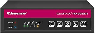 CimFAX H5S High Speed 33.6k Fax Server 100 Users Auto Save as PDF | Paperless Fax Machine Cost-Effective Fax Modem Fax Via Telephone Line (8GB)
