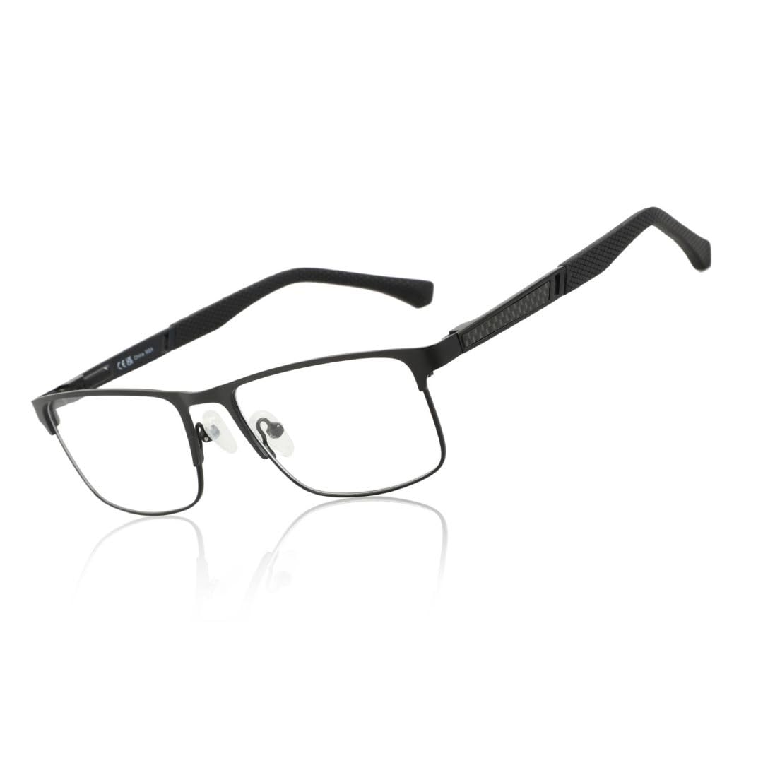 ZENOTTIC Blue Light Reading Glasses for Men Computer Readers Trendy Square Metal