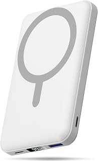 AOGUERBE Power Bank for MagSafe, 10000 mAh Magnetic PowerBank for iPhone