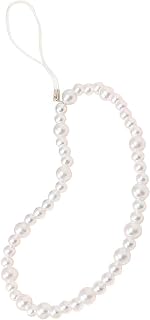 Staqlo Beaded Phone Charm Lanyard Strap Girly Style Fixed Beads Pearl Lanyards