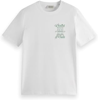 Scotch & Soda Men's Front Left Chest Artwork T-Shirt T-Shirt (Pack of 1)