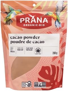 Prana Organic – Natural Cacao Powder | Non-GMO, Gluten Free, Vegan | KETO | 200g