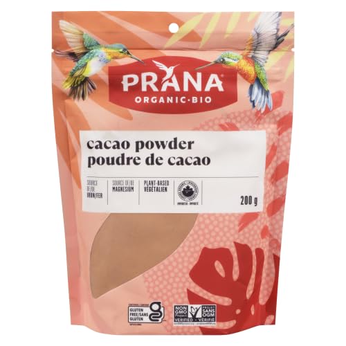 Prana Organic – Natural Cacao Powder | Non-GMO, Gluten Free, Vegan | KETO | 200g