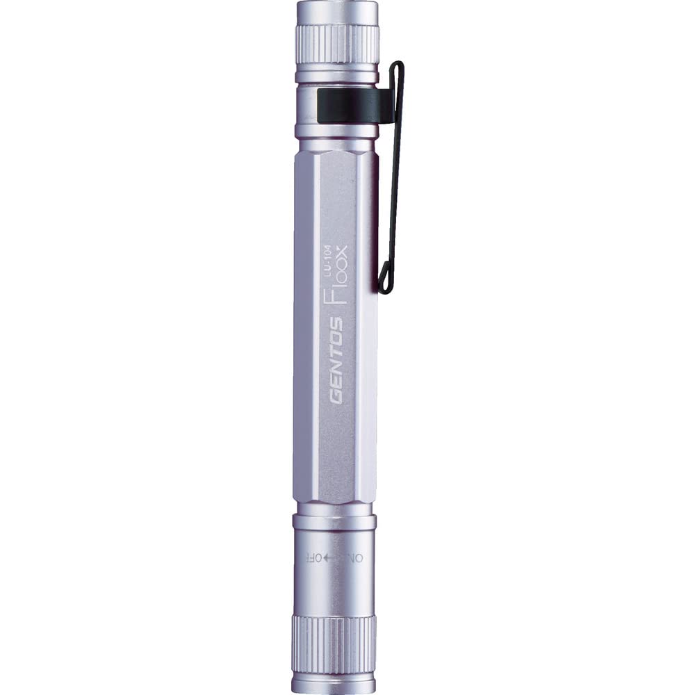 GENTOS Flux Mini LED Flashlight, Pen Light, AAA Battery Operated, 18 - 20 Lumens