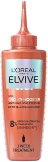 L'Oréal Paris Elvive Growth Booster Hair Growth Serum, Anti Hair Loss 102ml | With Aminexil, Niacinamide & Ginger Extract, Reduces Hair Loss & Boosts Density for Men & Women, Hair Loss Scalp Treatment
