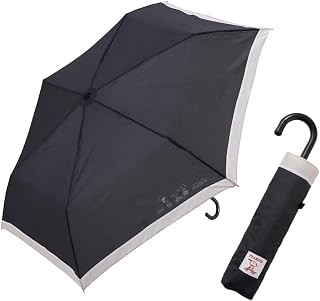 Ogawa 90625 Folding Umbrella, Hand Opening, 21.7 inches (55 cm), 6 Ribs, Peanuts, Snoopy, Black, Water Repellent, Gift