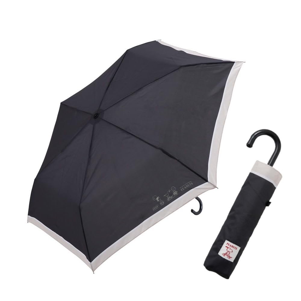 Ogawa 90625 Folding Umbrella, Hand Opening, 21.7 inches (55 cm), 6 Ribs, Peanuts