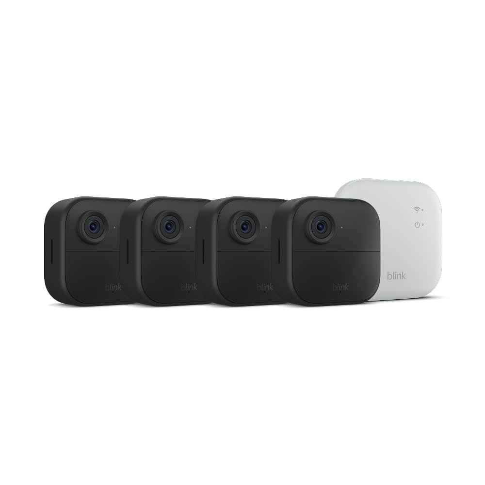 Blink Outdoor 4 XR – two-year battery wireless camera with 4x security coverage,