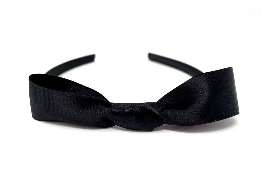 Black Satin Bow Headband – Storybook Dress Up & World Book Day